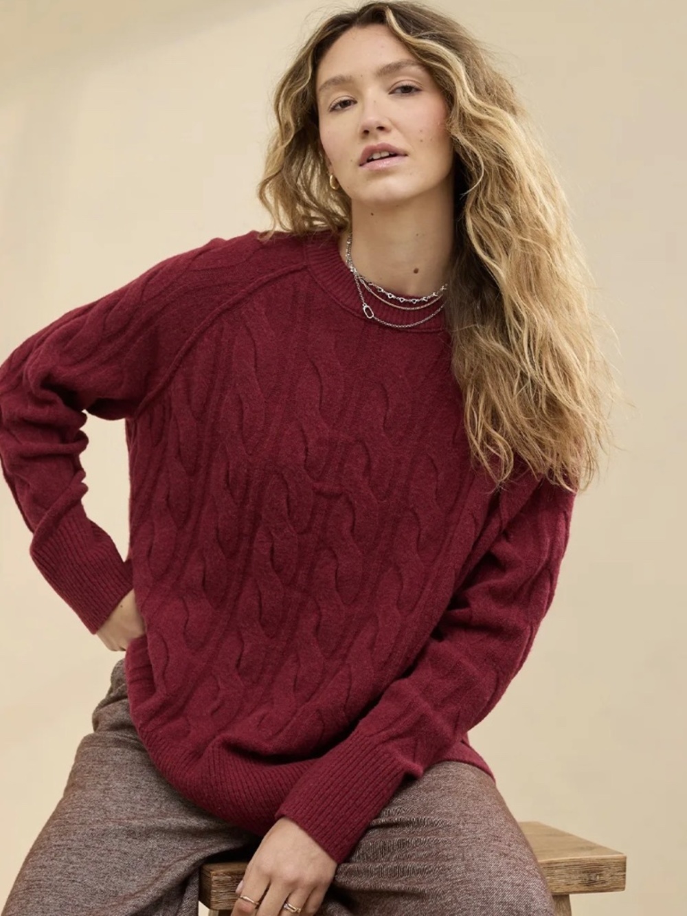 Aerie Knit Oversized Baggy Sweater - Rory Gilmore - Fall - Small